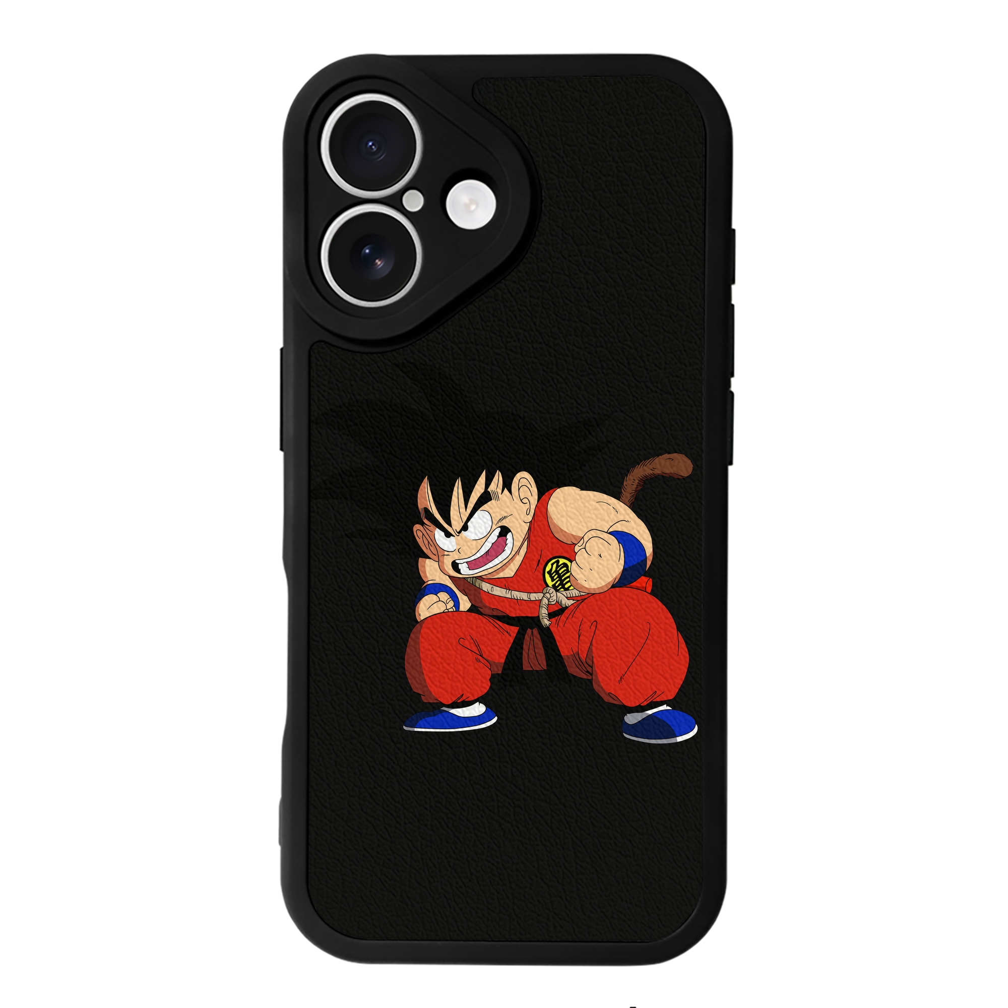 （画像用） ドラゴンボール 孫悟空（そん ごくう）Son Goku カカロット DRAGON BALL Kakarotto 【iPhone 16シリーズ対応】シリコンスマホケース（レザー調） 材質：シリコン
